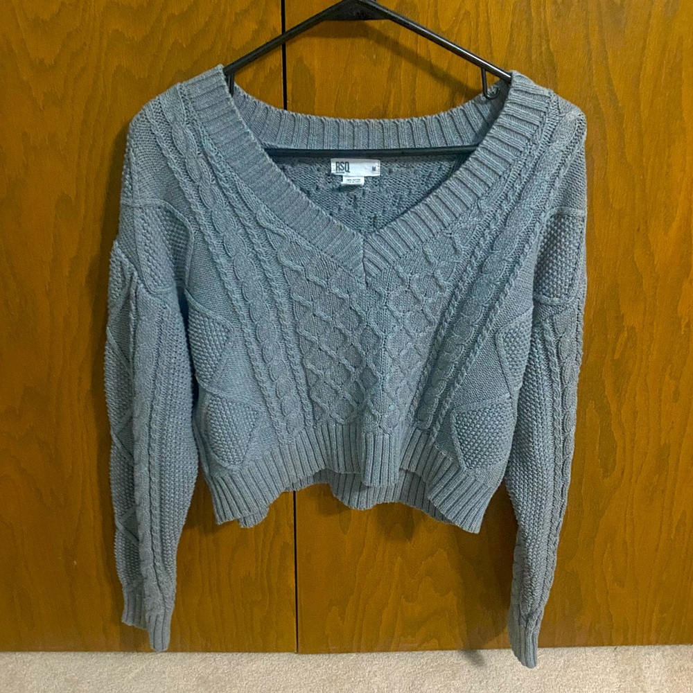 Cropped Gray Sweater